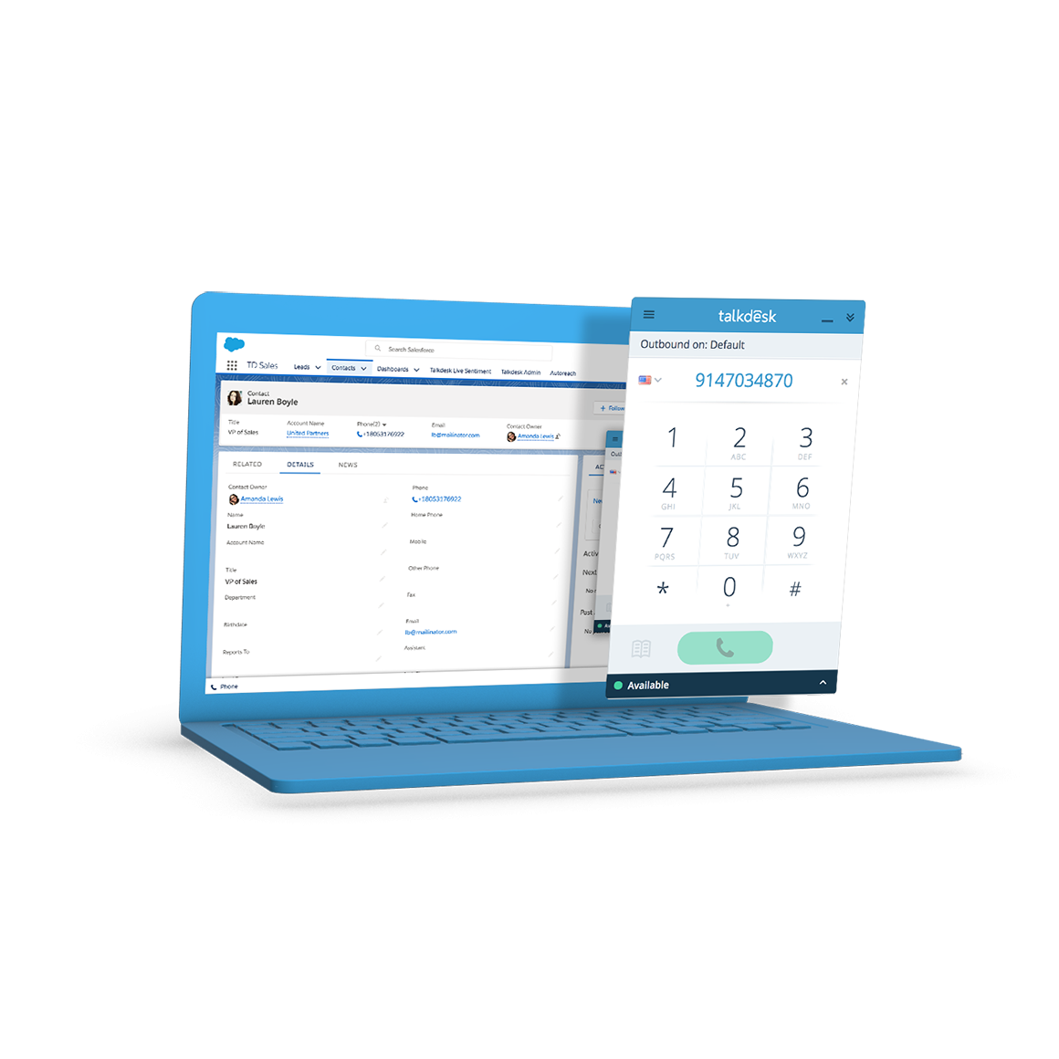 persistent-callbar Talkdesk